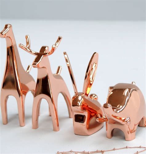 copper animal ring holders by the alphabet gift shop | notonthehighstreet.com