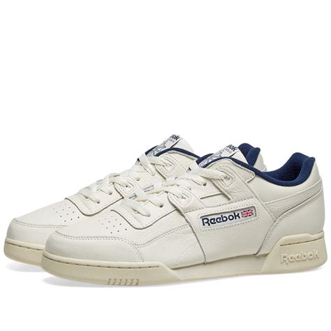 Reebok Workout Plus Chalk, Paperwhite & Navy | END.