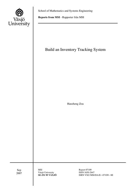 Inventory Database - 13+ Examples, Format, Pdf, Tips