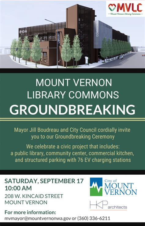 Mount Vernon Library Commons Groundbreaking - Mount Vernon Chamber of Commerce