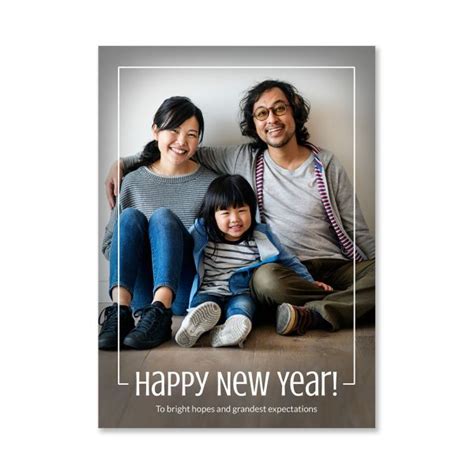 Border Happy New Year Card