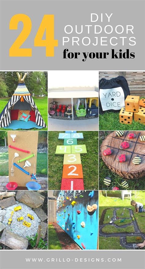 24 Fun Outdoor DIY Projects That Will Keep Your Kids Entertained This Summer | Diy playground ...