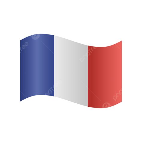 Vector Realistic Illustration Of French Flags, France, French, Flag PNG and Vector with ...