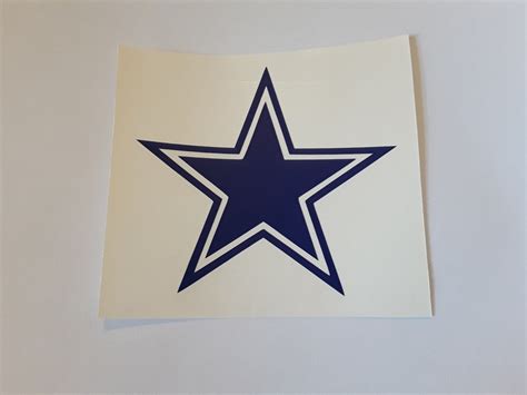 Dallas cowboys decal cowboys star sticker cornhole decals | Etsy