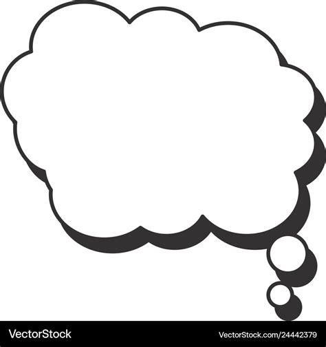 Comic speech bubble cartoon Royalty Free Vector Image