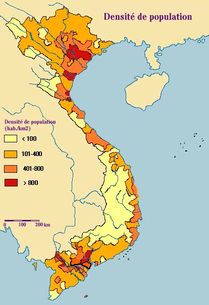 Vietnam Population Map