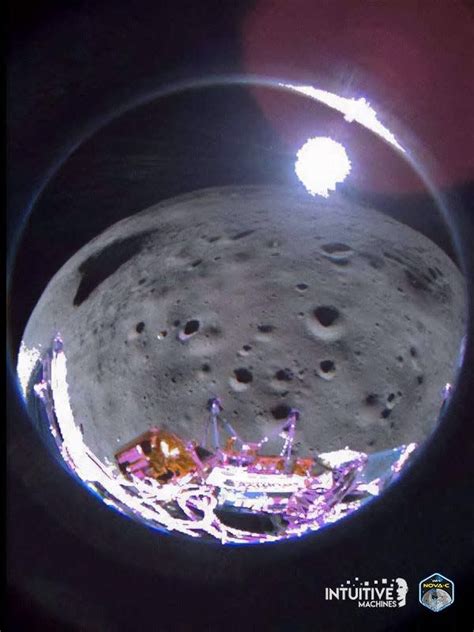 Odysseus lunar mission: See the best pictures from the lander's ...