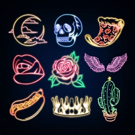 Neon Drawing Ideas