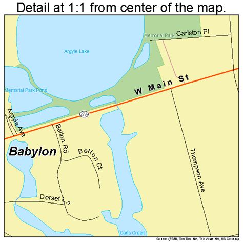 Babylon New York Street Map 3603408