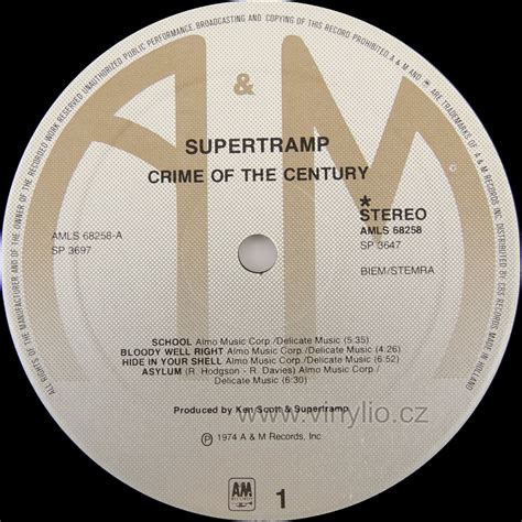 Supertramp - Crime Of The Century Vinyl/LP | Vinylio.cz - internetový obchod s hudebními nosiči