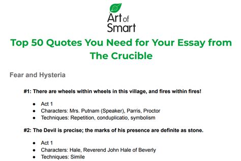 The Crucible | 50 of the Most Important Quotes You Should Know