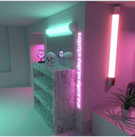 follow ＠spaceduzt ⭐ | Vaporwave room, Neon decor, Neon room