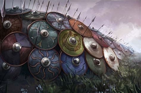 Dissolving Myths: Vikings Did NOT Hide Behind Shield Walls | Viking art, Viking shield, Norse