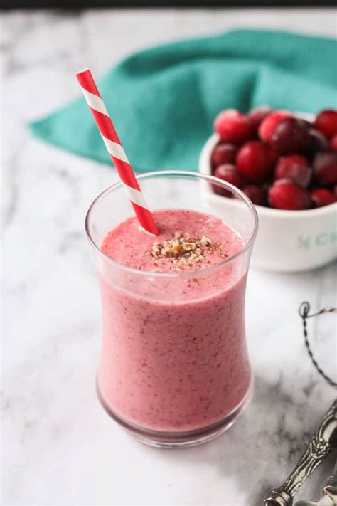 Cranberry Smoothie (Dairy Free) ~ Veggie Inspired