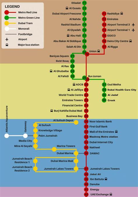 Dubai Metro Map - Vrogue