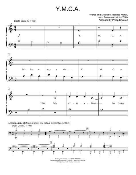 Y.M.C.A. | Sheet Music Direct