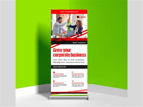 Creative Roll Up Banner Design Template Graphic by HITUBRAND · Creative ...