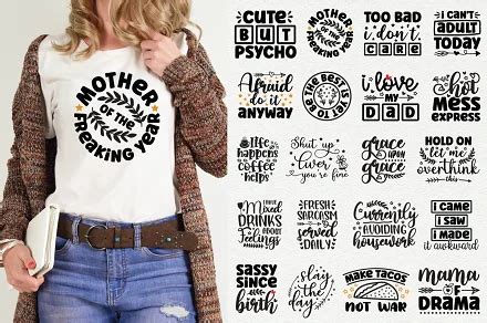 Funny Quotes SVG Bundle | Graphic Objects ~ Creative Market