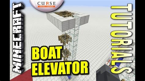 Minecraft Bedrock - Boat Elevator ⬆️⬇️ ( Up & Down )[ Redstone Tutorial ...