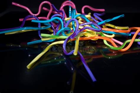 Crazy Straws stock image. Image of purple, orange, reflection - 3555737