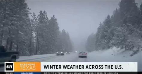 Winter weather pummels parts of U.S. - CBS Texas