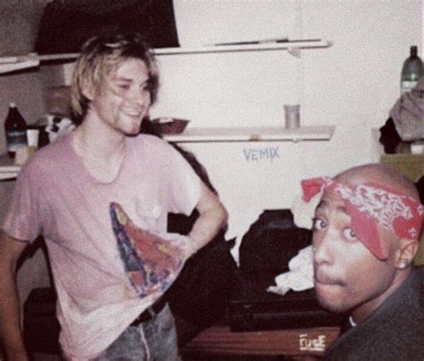 Thinking Art - Rare photo of Kurt Cobain and Tupac...