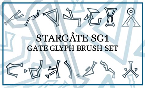 Stargate Glyphs Brush Set by maerad-of-pellinor on DeviantArt