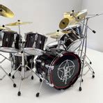 Neil Peart // R30 Black Miniature Drum Kit Model - AXE HEAVEN® - Touch ...