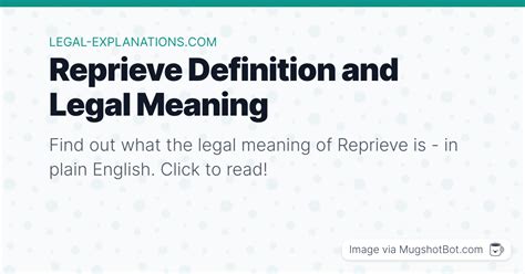 Reprieve Definition - What Does Reprieve Mean?