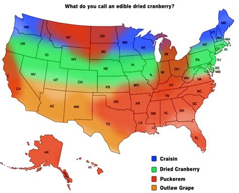 United States Accent Map - Printable Map