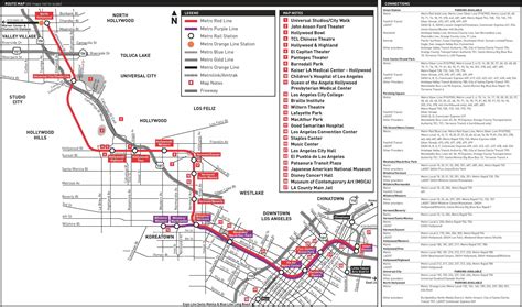 Metro rail red line map - Metro rail red line map (California - USA)