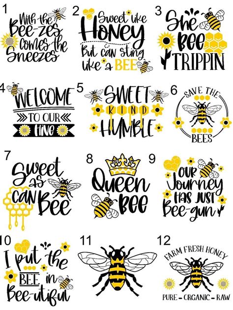 Bee Stickers, Kids Stickers, Fun Stickers, Schools Stickers, - Etsy