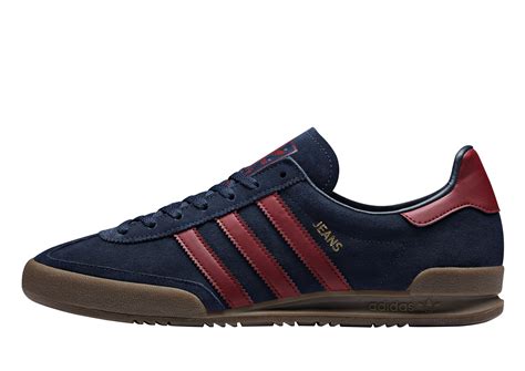 adidas Originals Denim Jeans in Navy/Burgundy (Blue) for Men - Lyst