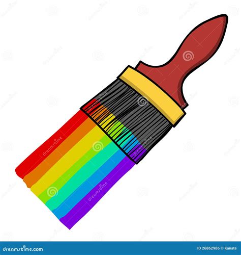 Paint Brush Cartoon Royalty Free Stock Image - Image: 26862986