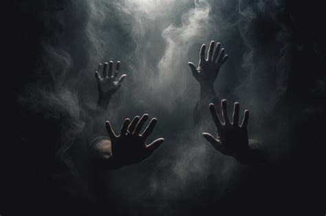 Premium AI Image | hands reaching for the sky with clouds and hands ...