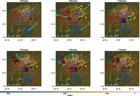 Location of all the groups of vents identified in this study ...