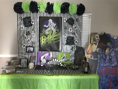 Beetlejuice Birthday party | Family halloween party, Juice party ...