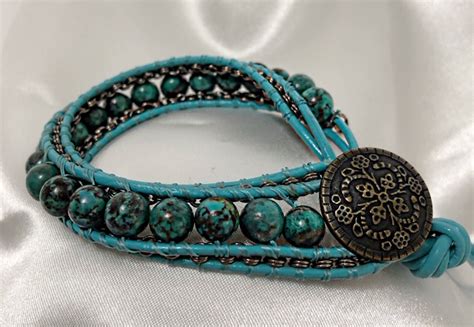 Only Yours Jewelry - Turquoise and Leather Southwestern Bracelet