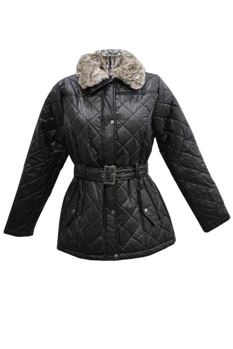 Ladies Black Quilted Jacket