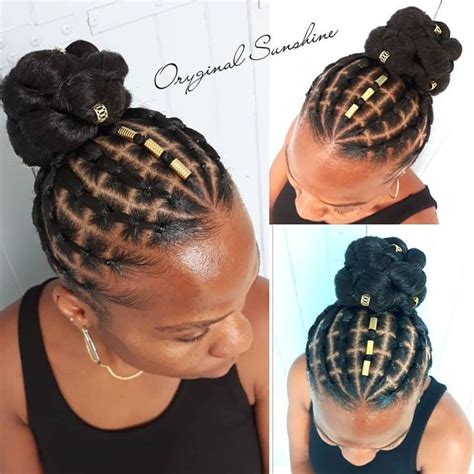 Beautiful Stylish Police Cap Weaving Hairstyle » African Hairstyles