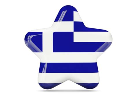 Star icon. Illustration of flag of Greece