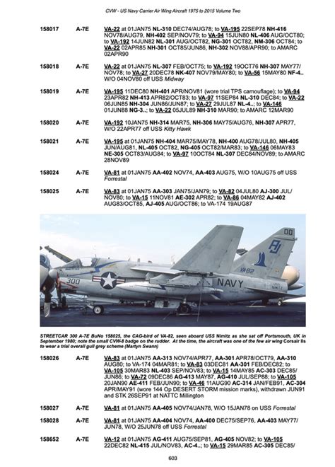 CVW: US NAVY CARRIER AIR WING AIRCRAFT 1975-2015 - Carrier Air Wings