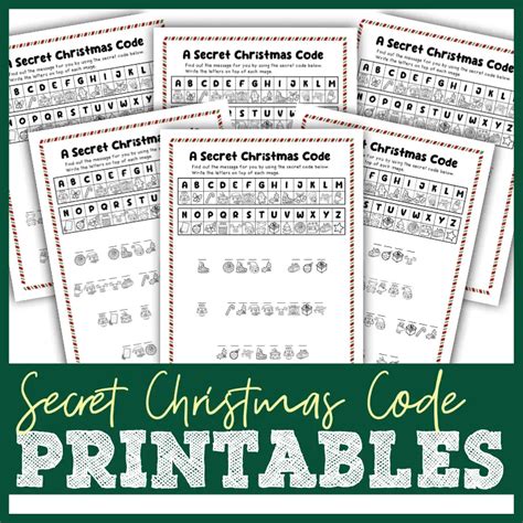 Christmas Secret Codes {Secret Christmas Code Printable}