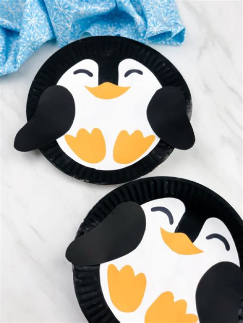 Paper Plate Penguin Craft For Kids [Free Template] Story - Simple ...