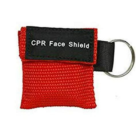 50pc CPR Mask Keychain Emergency Kit CPR Face Shields for First Aid AED Training Child and Adult ...