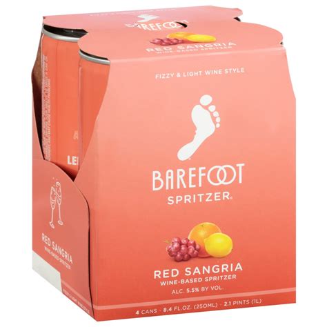 Barefoot Spritzer Red Sangria 8.4 oz Cans - Shop Wine at H-E-B