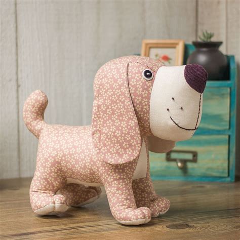 Stuffed Dog Toy Pattern | Soft Plush Animal Sewing Pattern to Sew