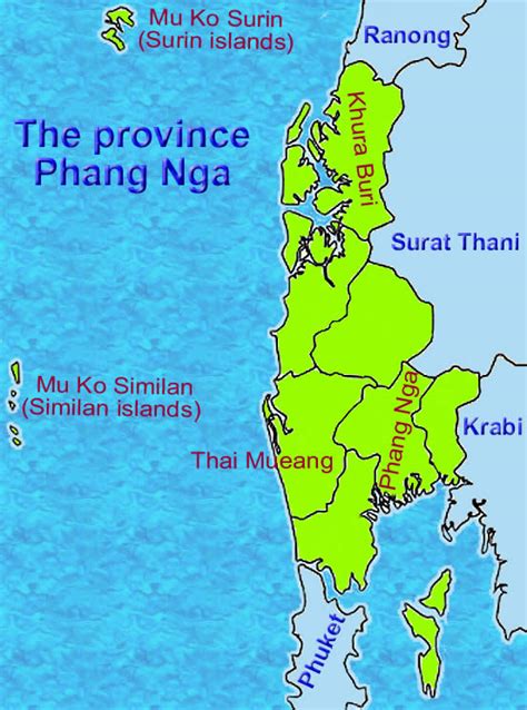 Phang Nga Province of Thailand | Free climbing and diving holiday in Thailand