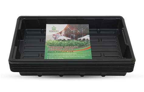 Buy 6 Pack Premium Quality Seedling Trays, Microgreens Growing Trays ...