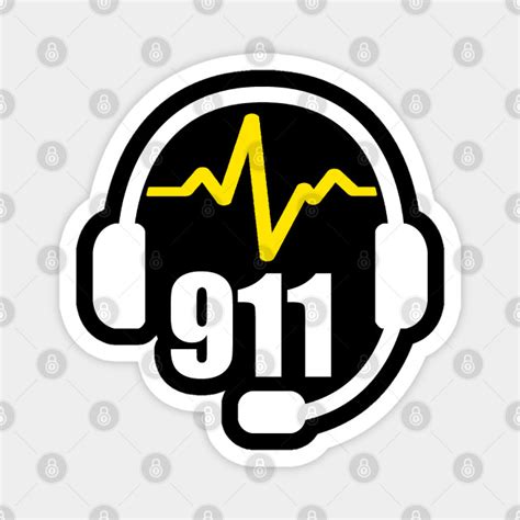 911 Dispatcher Headset - 911 Dispatcher - Magnet | TeePublic